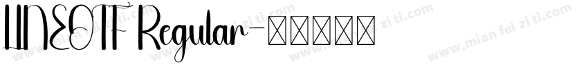 LINEOTF Regular字体转换